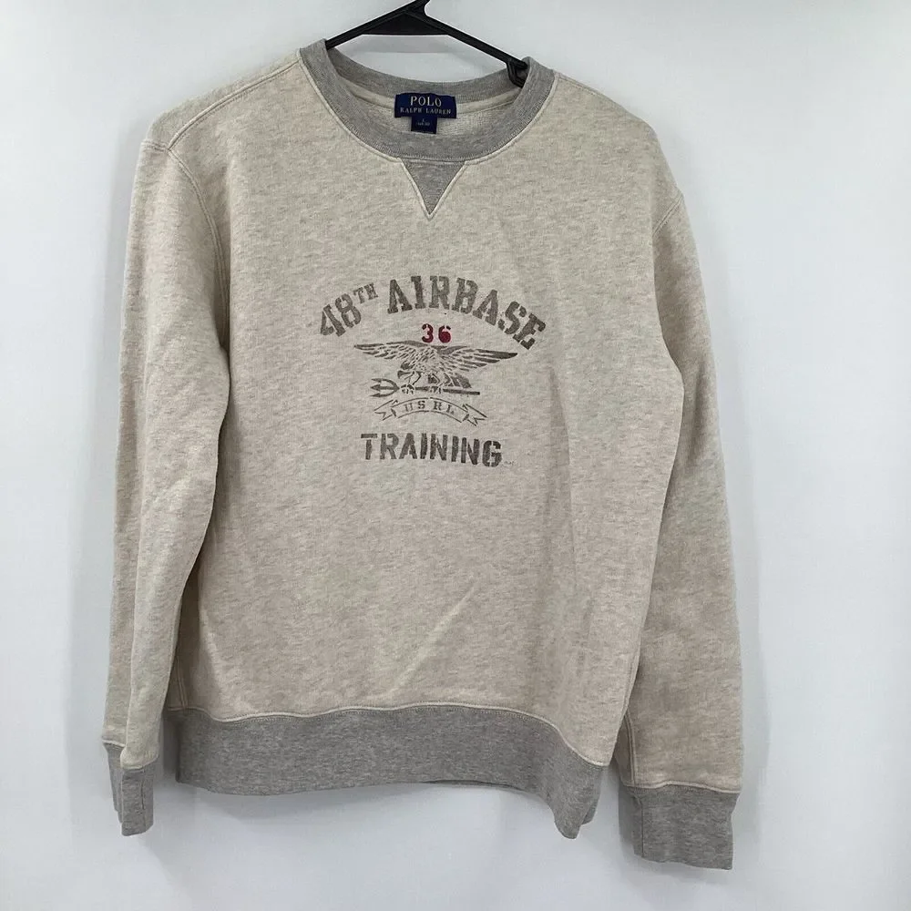 EUC Boys Polo Ralph Lauren‎ 48th Airbase Training Sweatshirt
